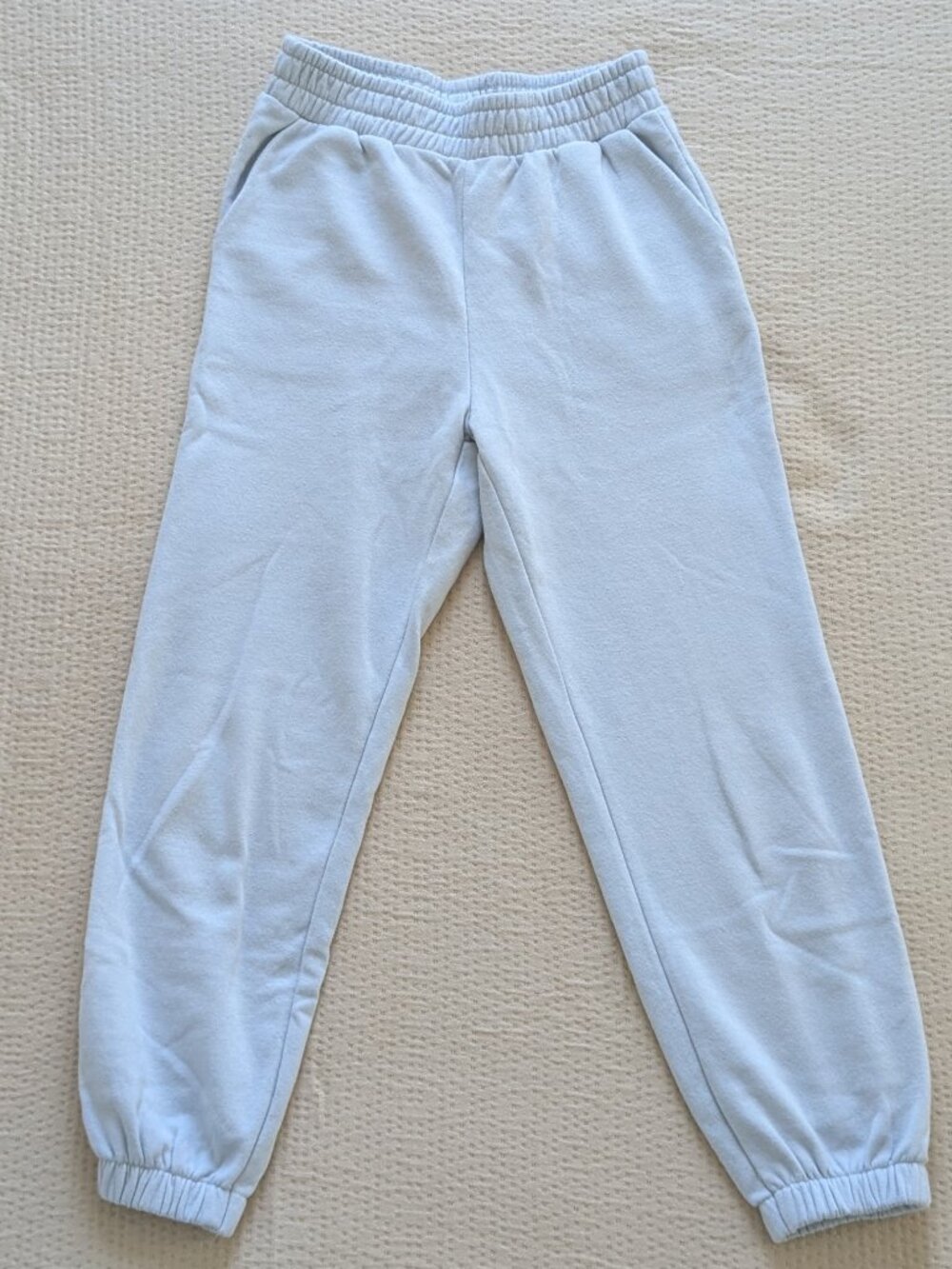 NEW Zara High-Waisted Sweatpants - Pale Blue - Girls 13-14